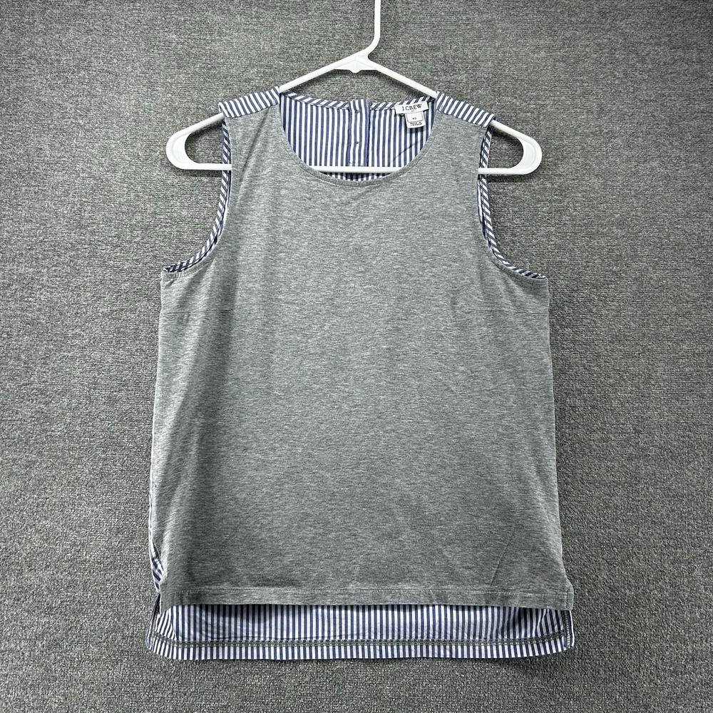 J Crew Factory Tank Top‎ Women Size XS Gray Casual Sleeveless